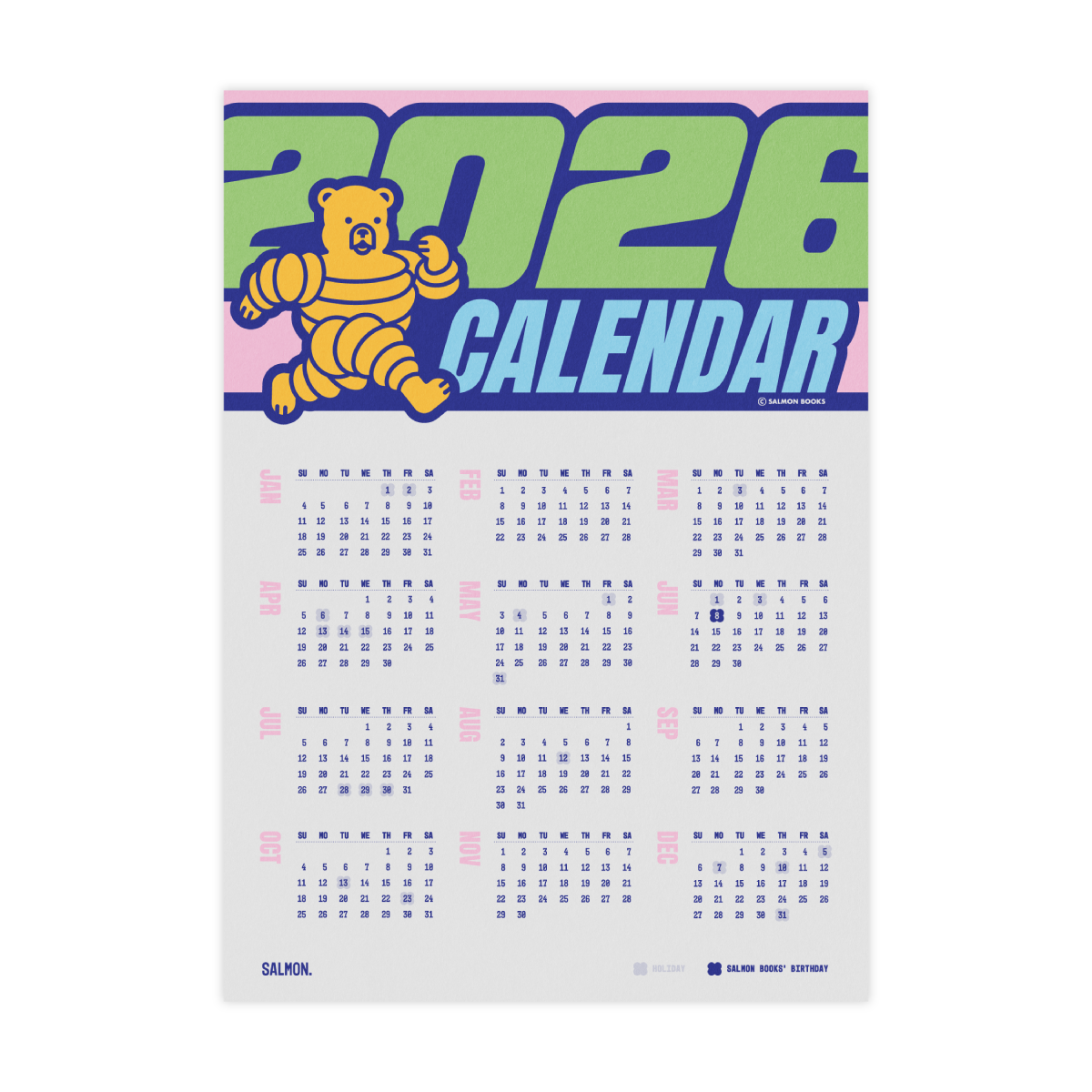 SALMON CALENDAR 2026