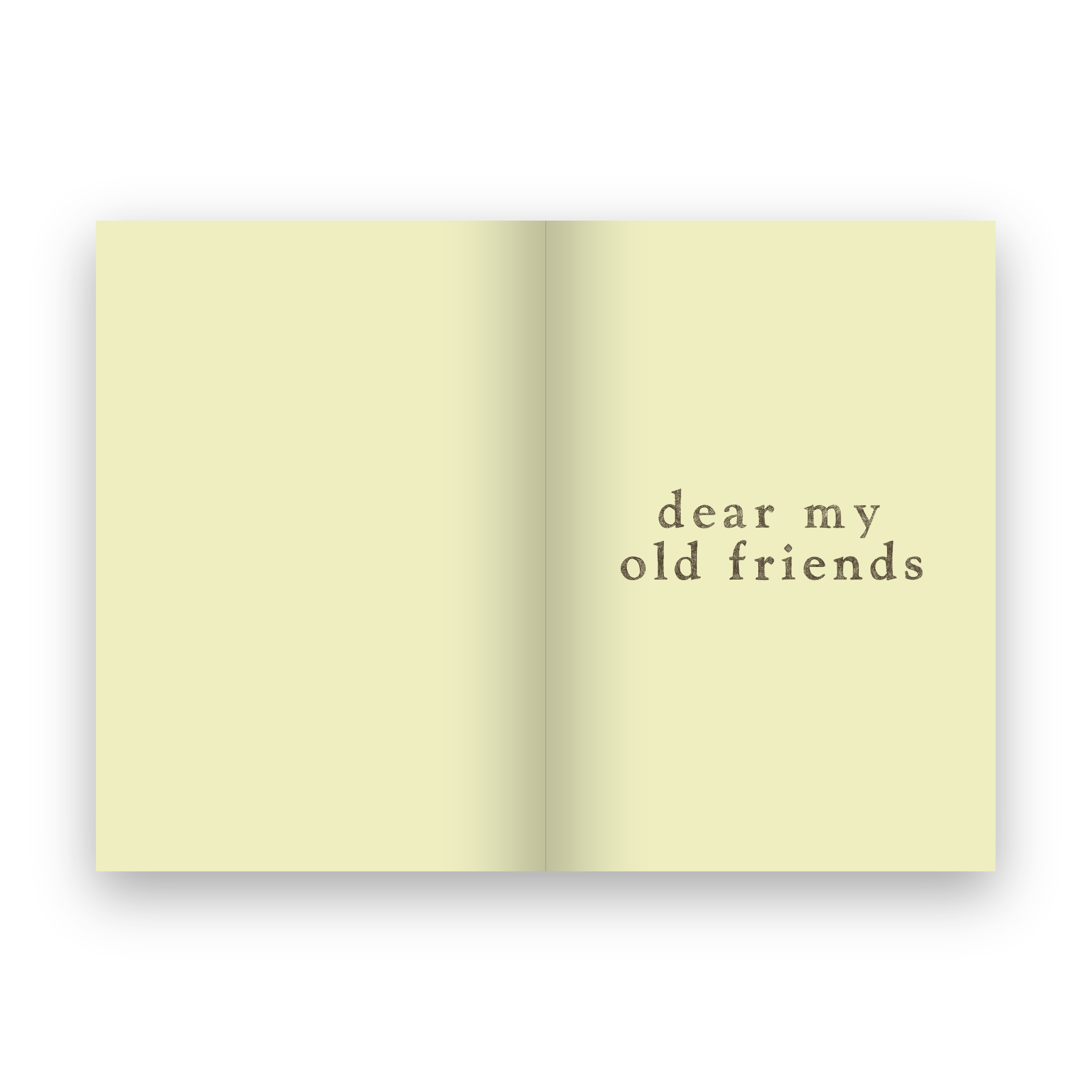 DEAR MY OLD FRIENDS บันทึกก่อนจากลา แด่เพื่อนเก่าของฉัน