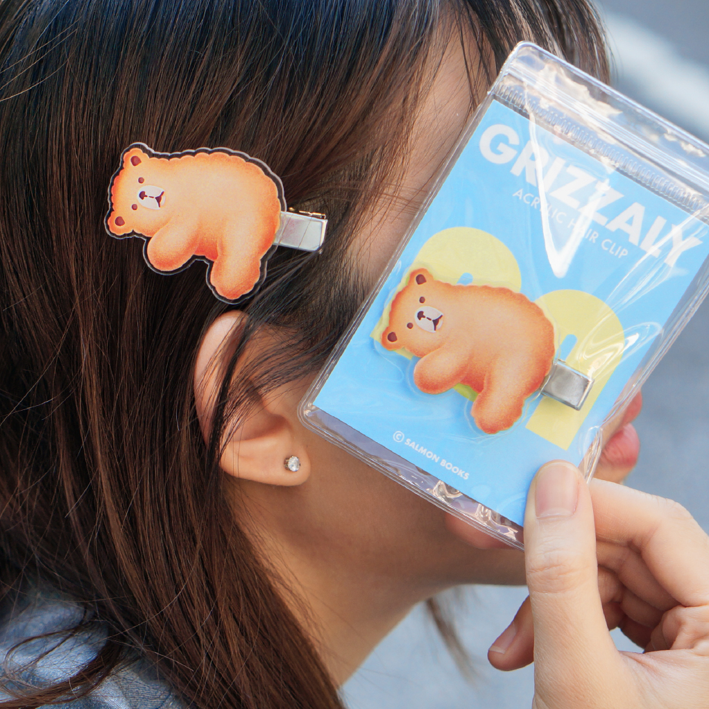 HAIR CLIPS: GRIZZALY BISCUIT BUTTER