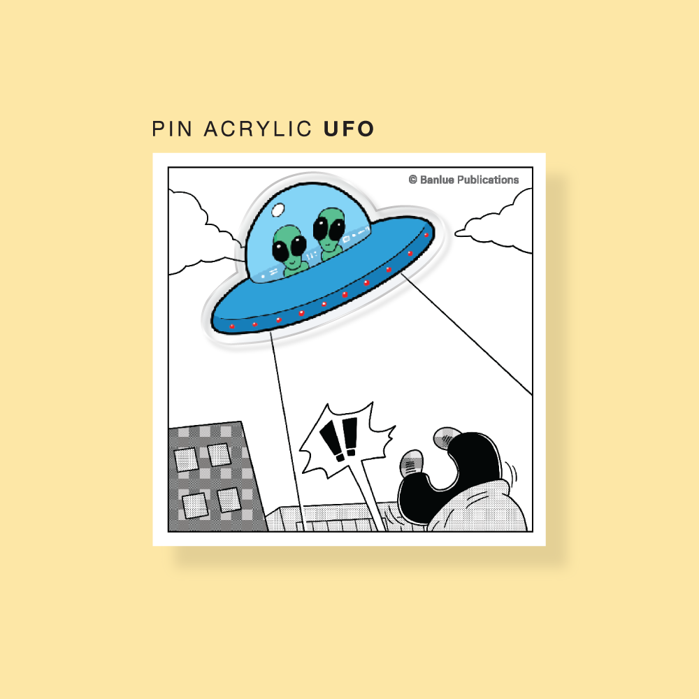 PIN อะคริลิค แก๊กขายหัวเราะ UFO