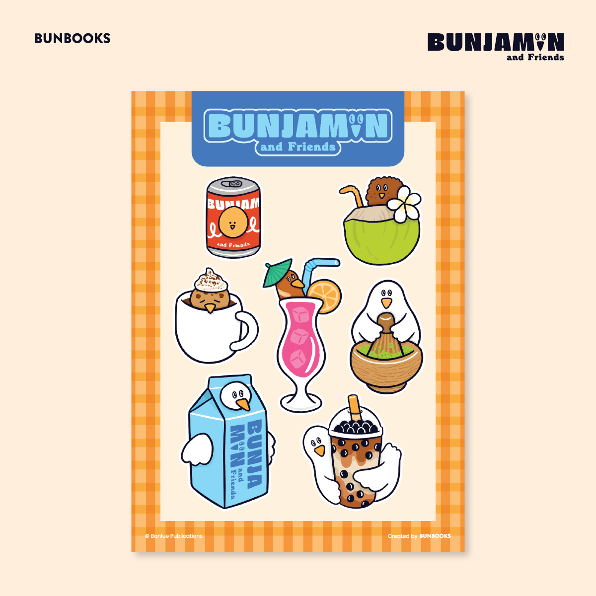 STICKER: BUNJAMIN DRINKS