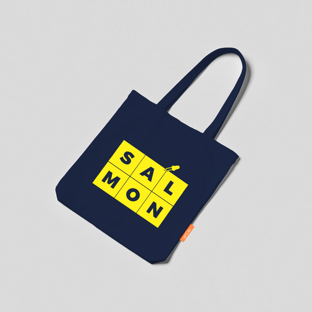 COLOR TOTE BAG -BLUE & YELLOW