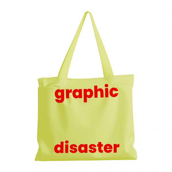 GRAPHIC DISASTER tote bag