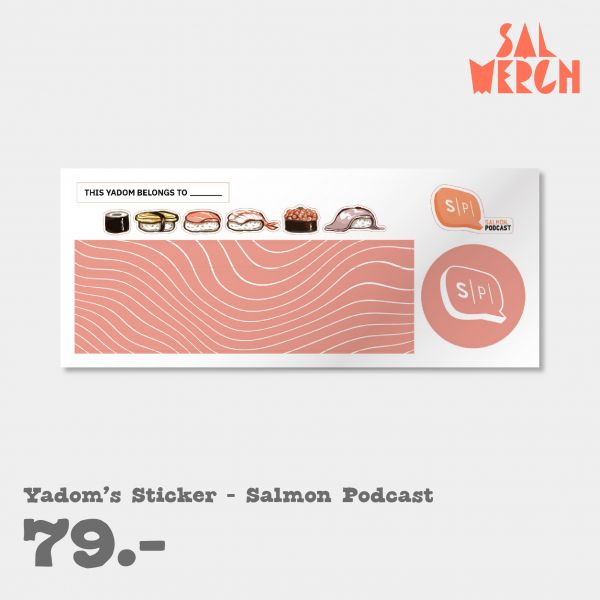 YADOM'S STICKER - SALMON PODCAST