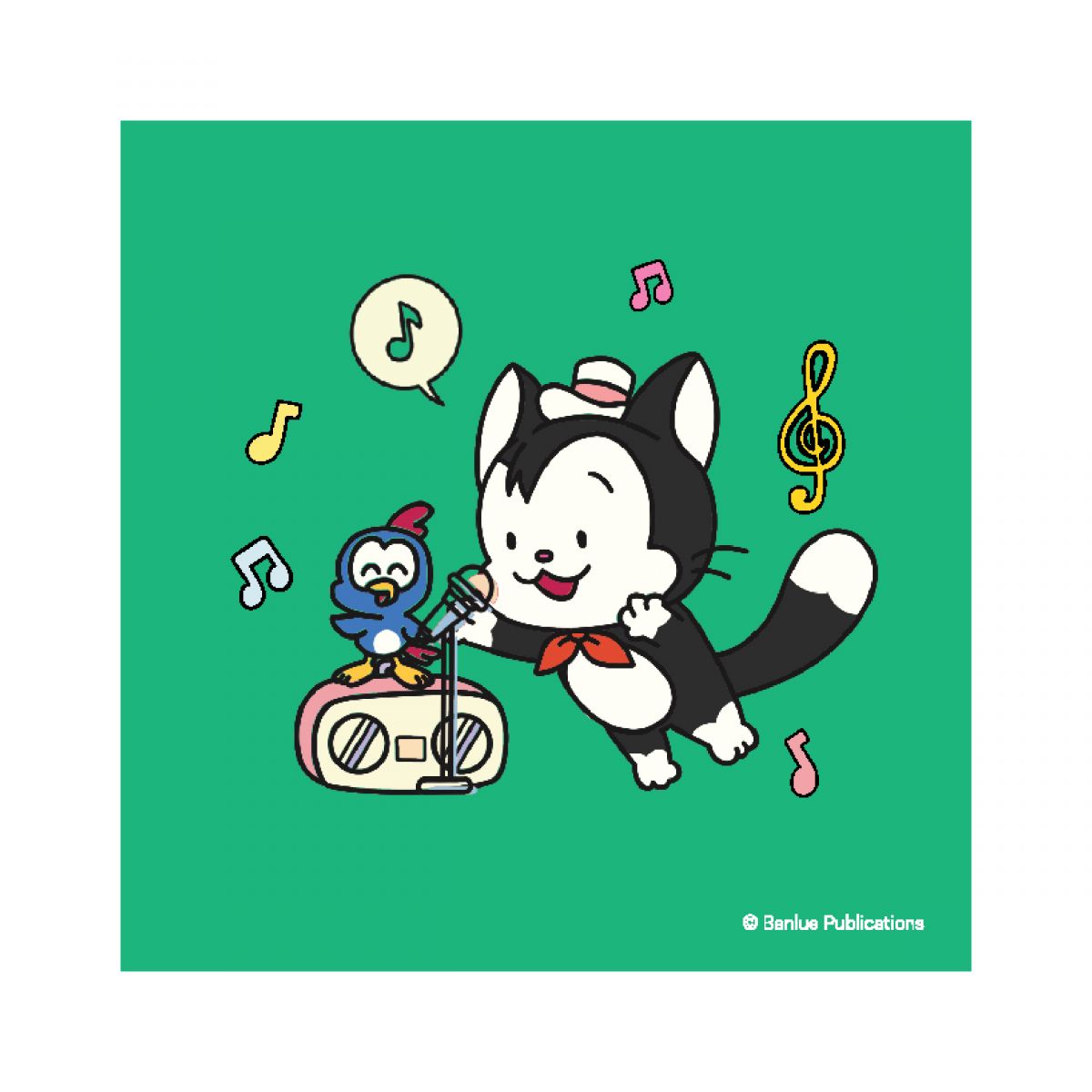 Wallop and Friends - POSTCARD-Let's Sing!
