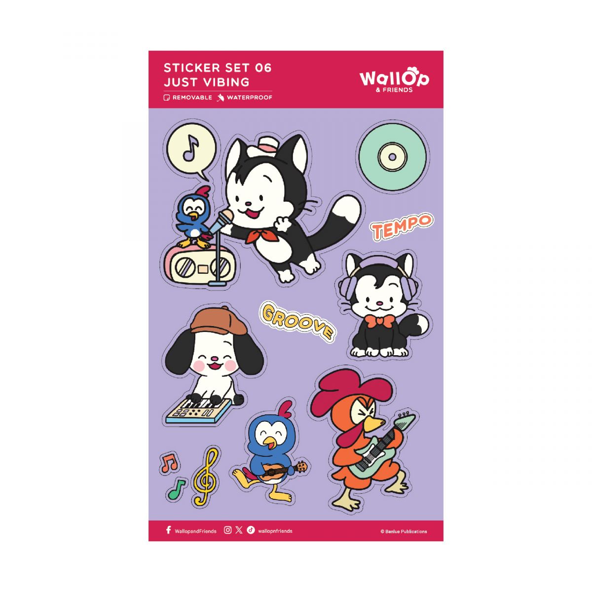 Wallop and Friends - STICKER-Just Vibing