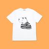 เสื้อยืดสีขาว ลาย แคตปิบาร่า SIZE XL